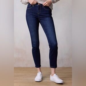 LC Lauren Conrad Dark Blue Ankle Jeans